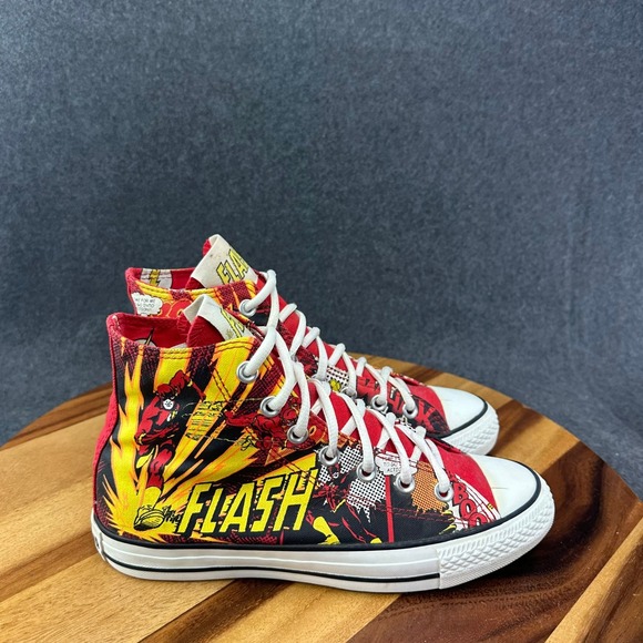 Converse Shoes - Converse Chuck Taylor All Star DC Comics The Flash High Top Sneakers Womens 8